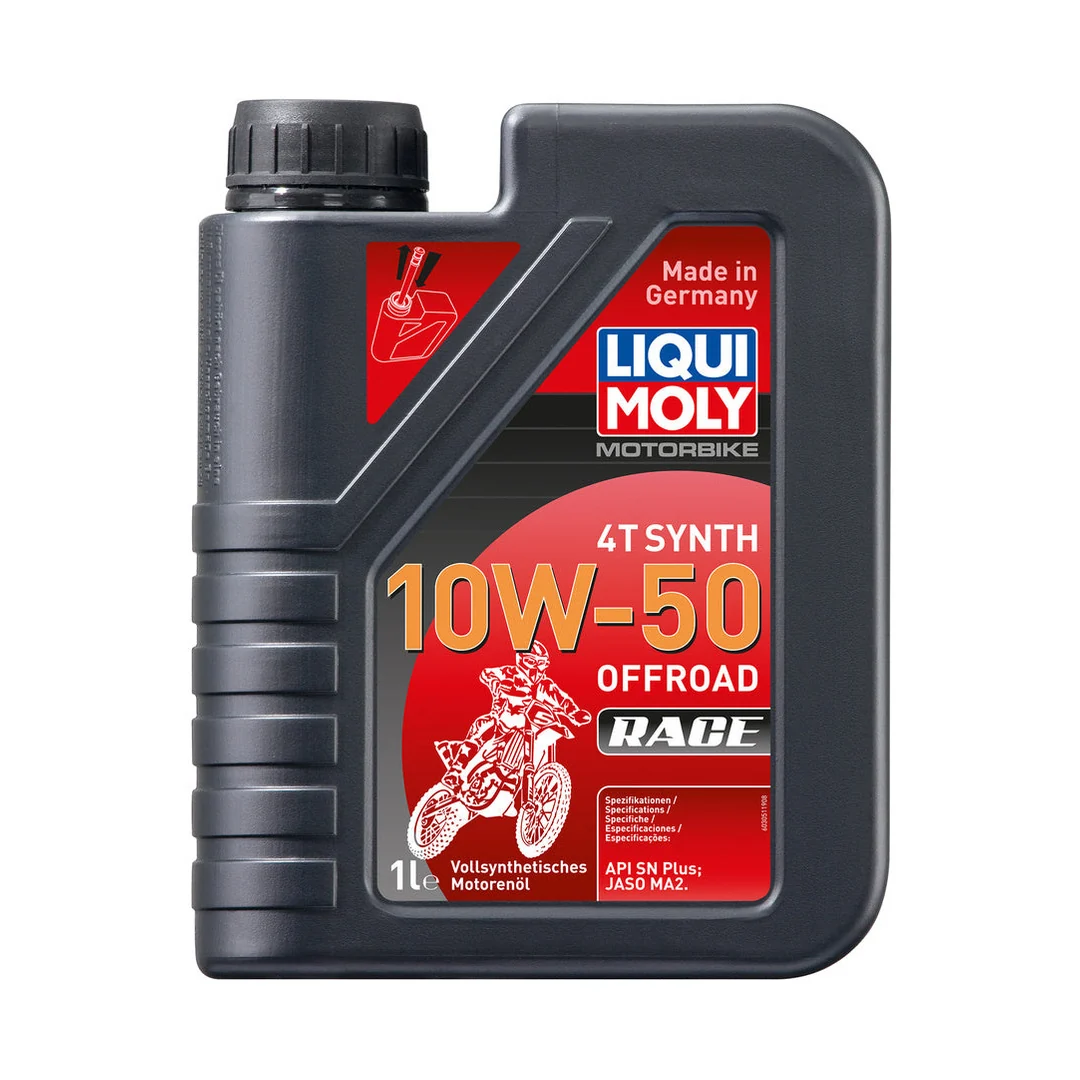 Liqui Moly Motorbike 4T Synth 10W-50 Offroad Race engine oil bottle